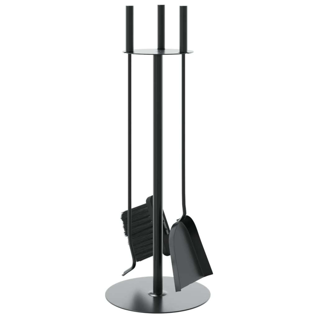 vidaXL Ensemble d'ustensiles de cheminée 4 pièces 22 x 59 cm Acier - 5