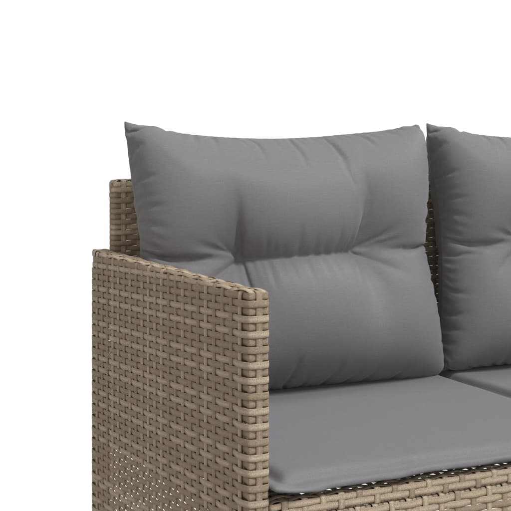 Salon de jardin 5 pcs - Mobilier de jardin avec coussins beige résine tressée MLV6649 - 6
