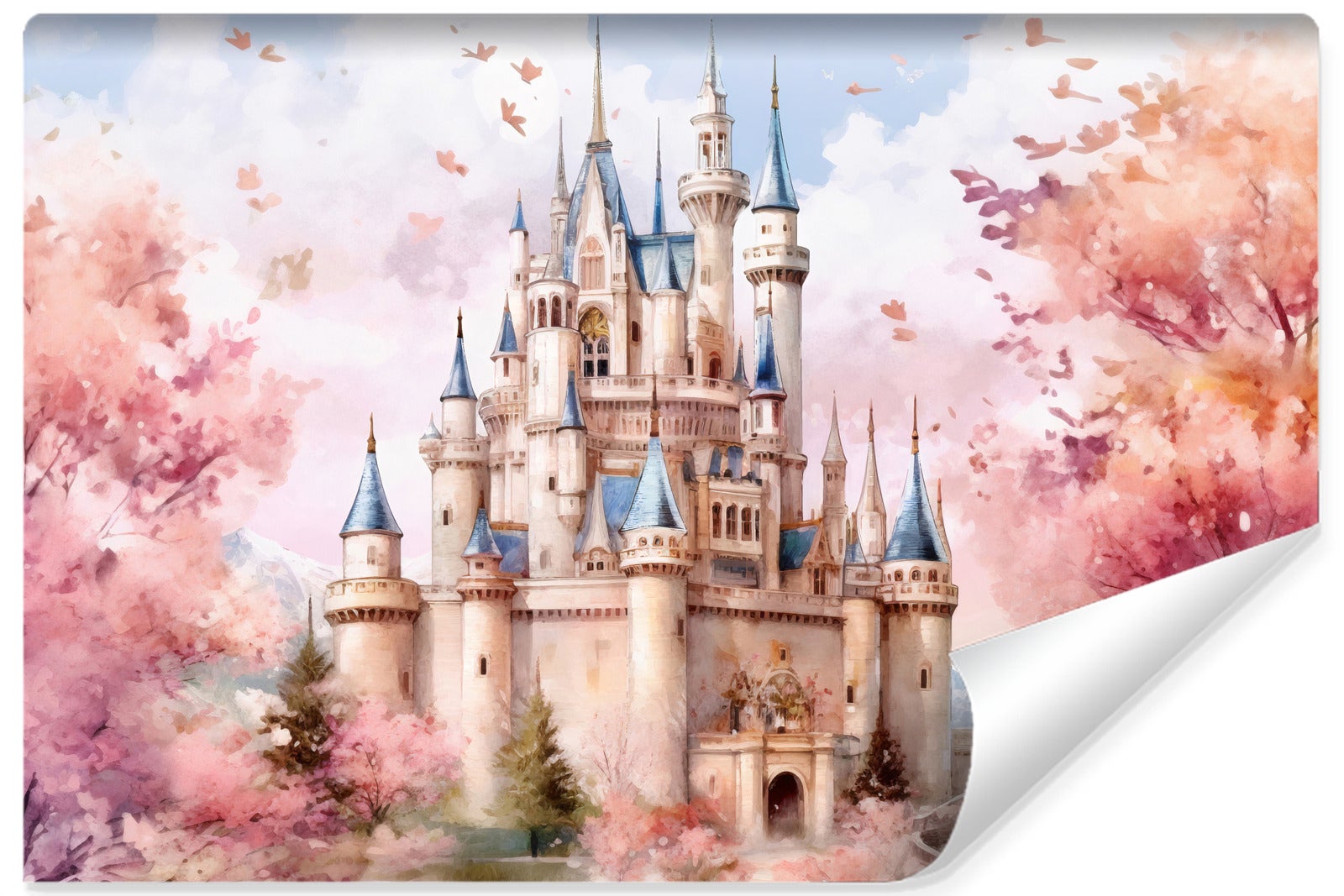 Papel pintado vlieseline castillo de arboles para habitación infantil 405cm x 270cm