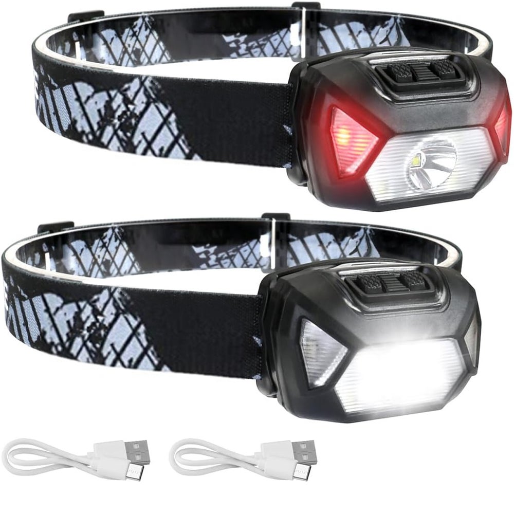 Blukar Torcia Frontale LED Ricaricabile, 8000 Lumen Super Luminosa Lampada Front