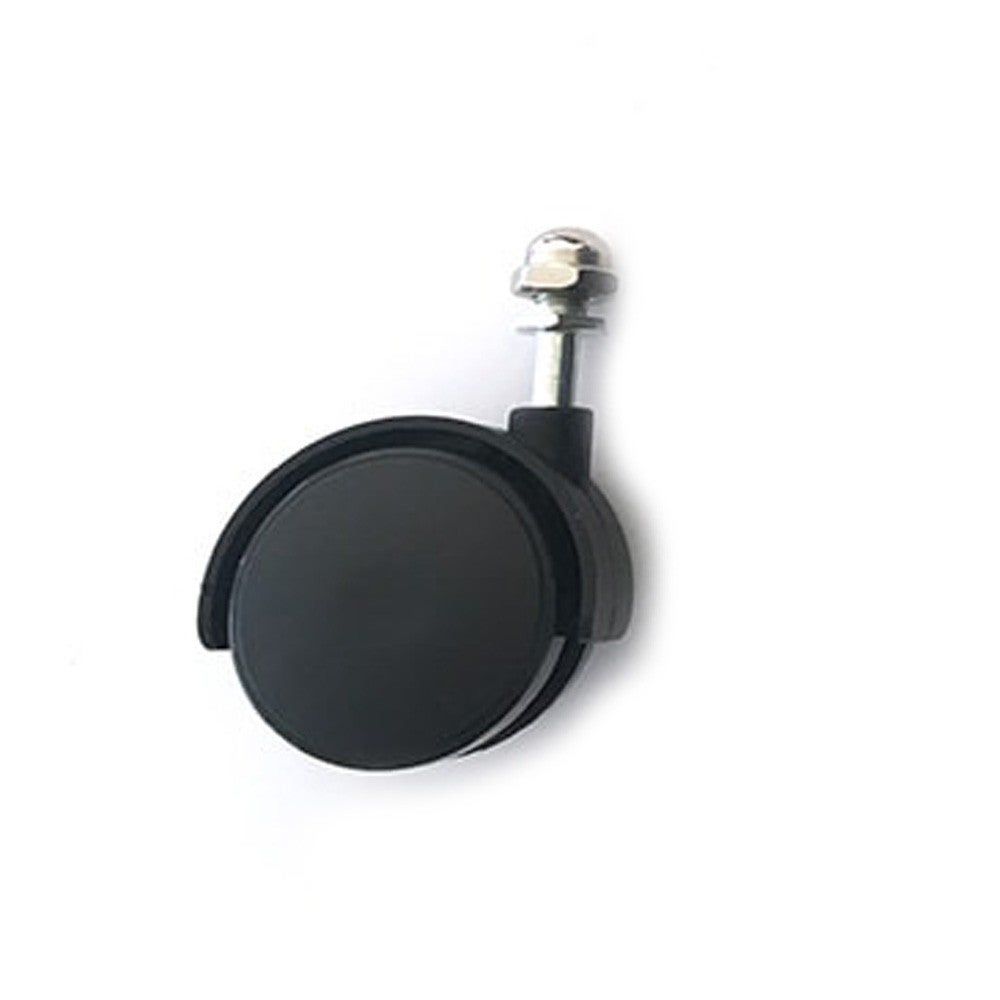 Lot De 4 Roulettes Omnidirectionnelles En Plastique Noir Pour