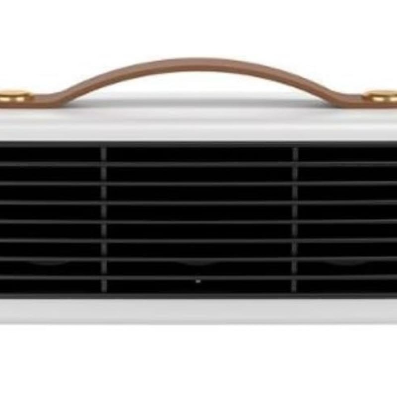 Przenośny ceramiczny grzejnik wentylatorowy 800 W - termostat łazienkowy - ochrona przed przegrzaniem - zabezpieczenie przed przewróceniem - biały