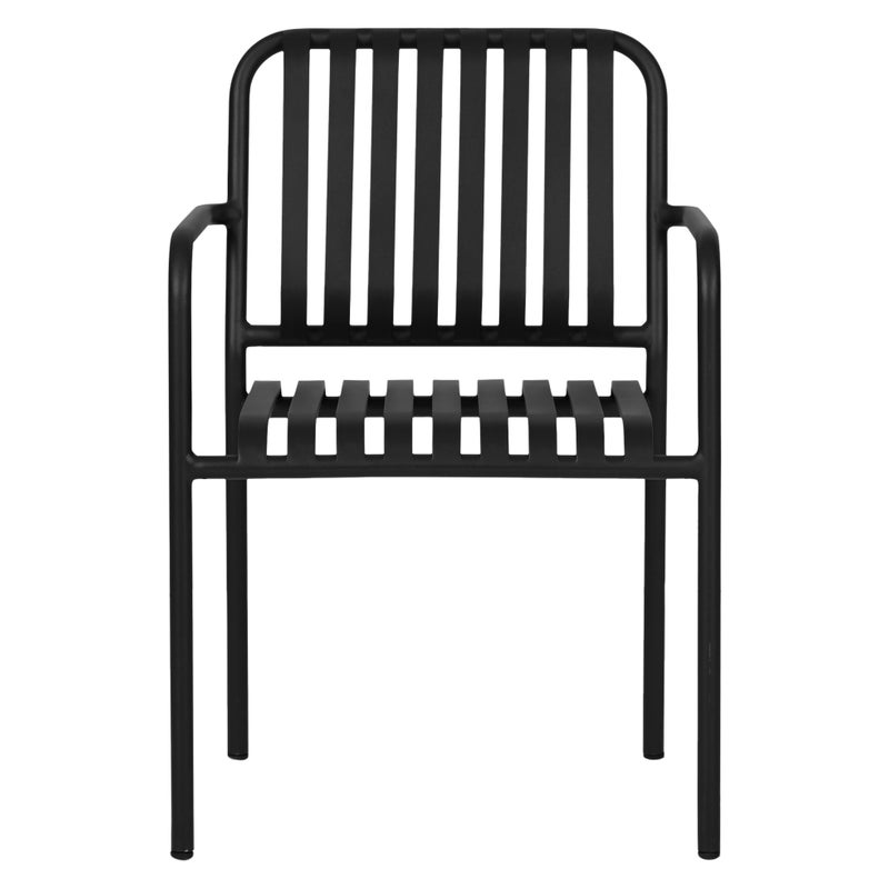 Stella krzesło ogrodowe składane, czarny.