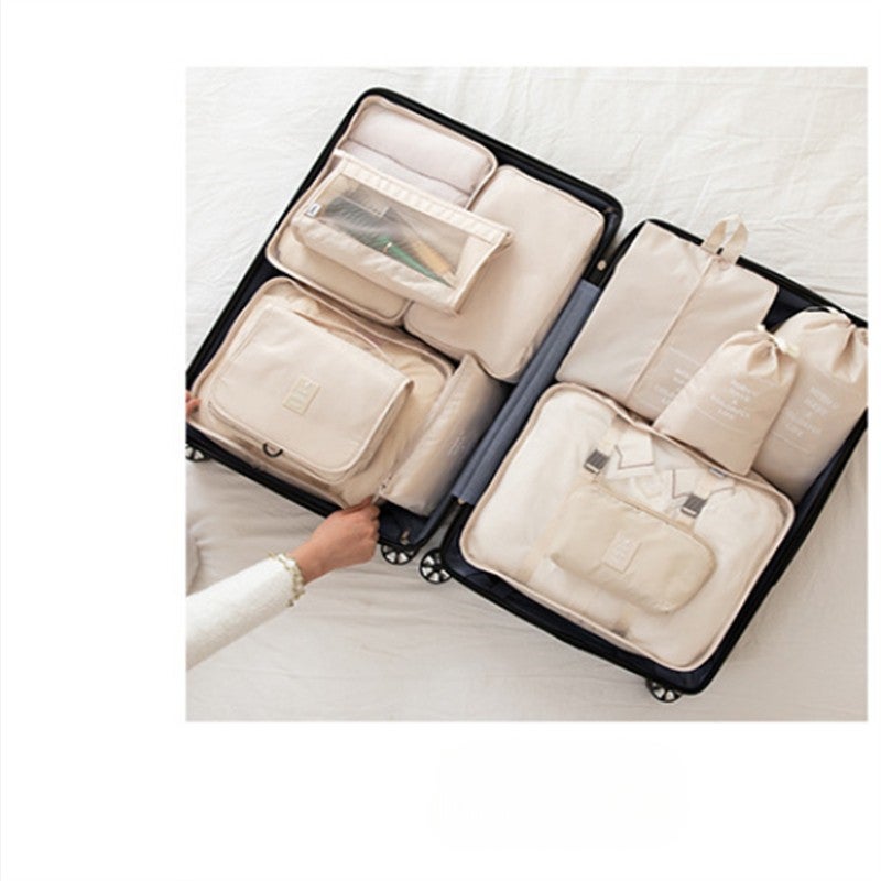 Ensemble de sacs de rangement de voyage pour vêtements,pochette en,cube