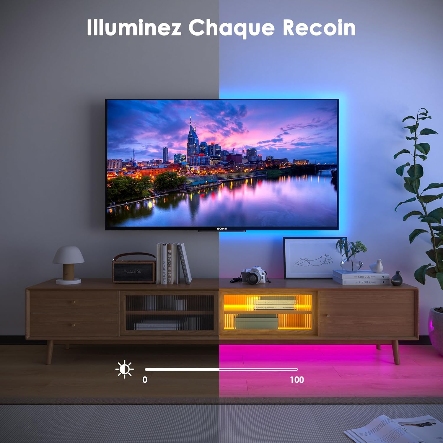 Ruban LED 10M, 1 Rouleau, 30 LED/Mètre, 24V RVB Bande LED, 300 LED, et Télécommande, Synchronisation de la Musique, Mode Minuterie - 3