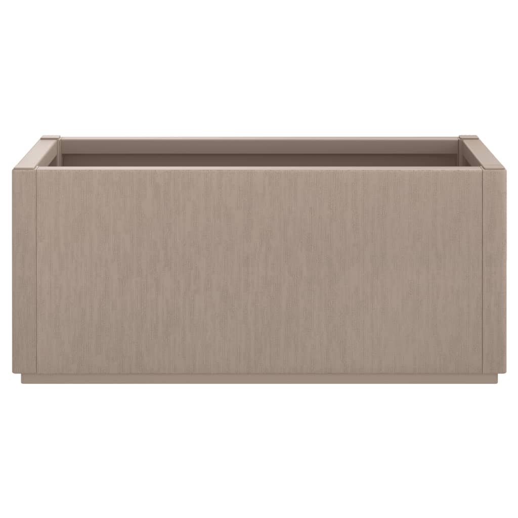 vidaXL Jardinière marron clair 80x36x35 cm PP - 4