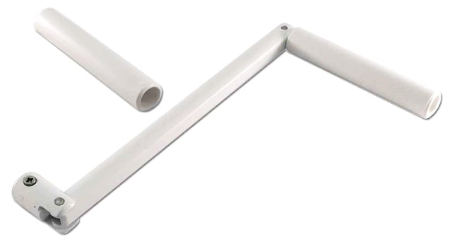 Poignee De Manivelle Empreinte Ronde Alu Ø11 Pour Tringle 6p10 Lg190