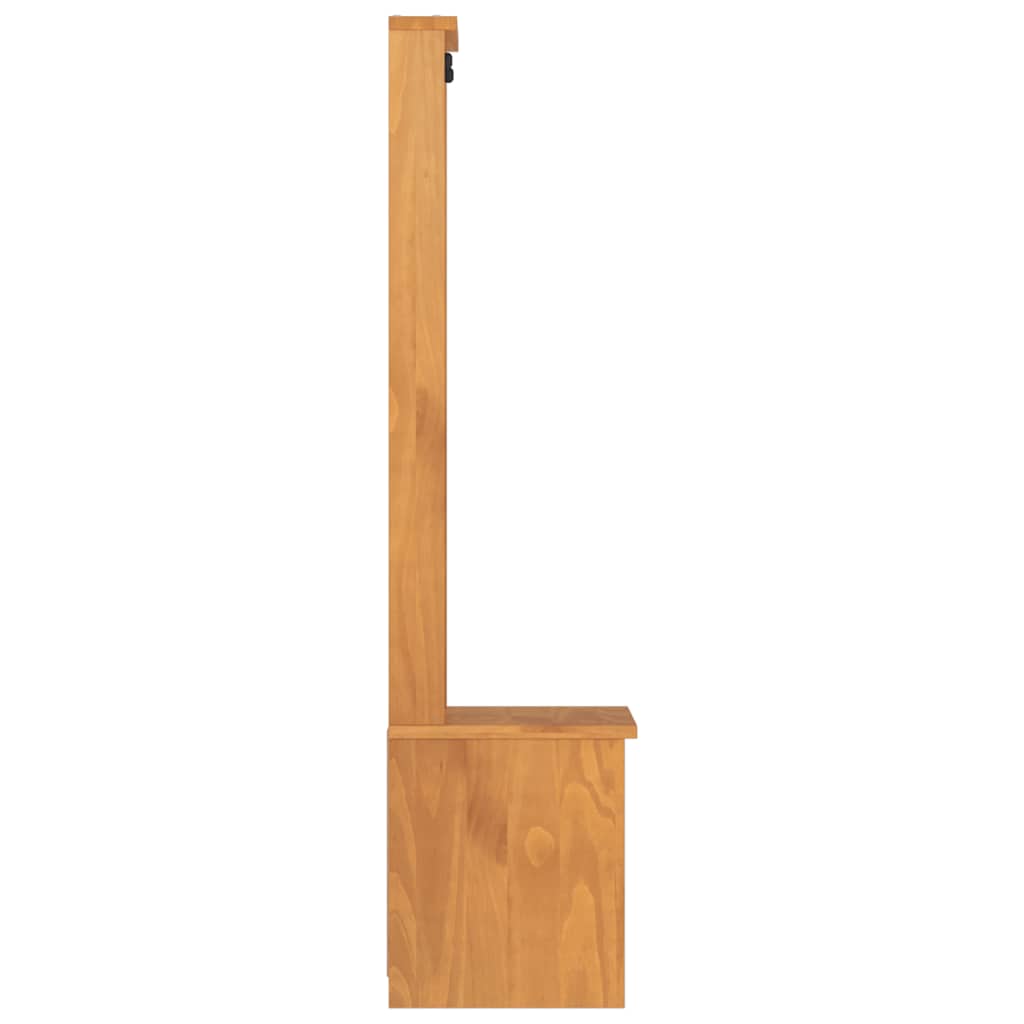 Árvore de Hall SANDENS 45x40x159,5 cm Madeira Maciça de Pinho vidaXL - 6