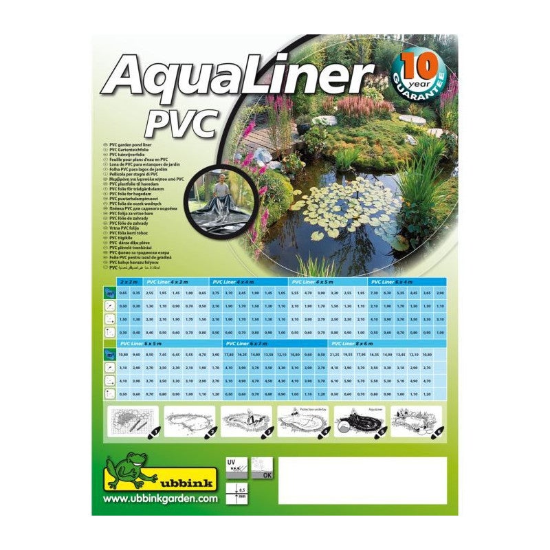 Copertura per laghetto AquaLiner 4 x 5 m PVC 0,5 mm 1331950 Ubbink - 4