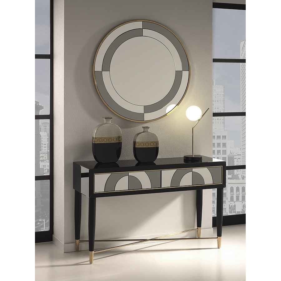 Specchio circolare modello ISABELLA con specchi a cornice Burkina - 2