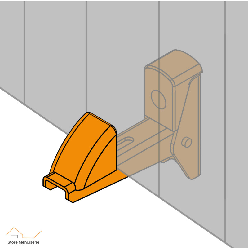 2 Arrêt automatique, Blanc, Aluminium, Epaisseur 5 à 50 - 3