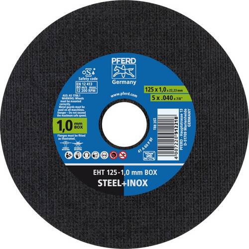 PFERD Tarcza tnąca STEELOX BOX Ø 125 x 1 mm 22,23 mm prosta - 69120939