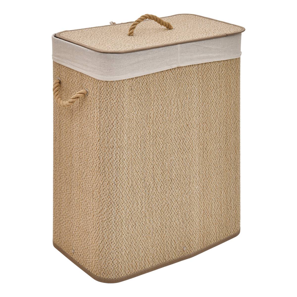 Cesto portabiancheria Stemy 100L marrone | Leroy Merlin