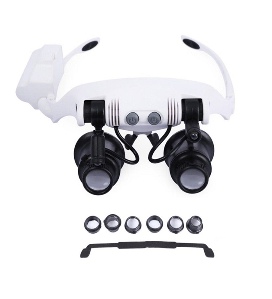 Occhiali Ingrandimento A LED Ricaricabili - 3 Lenti 1.5X-2.5X, Per Lettura E Lavori Di Precisione - Foto 8