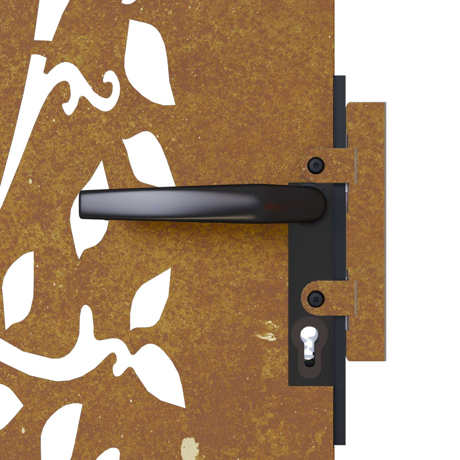 vidaXL Portail de jardin 85x150 cm acier corten conception de l'arbre - 8