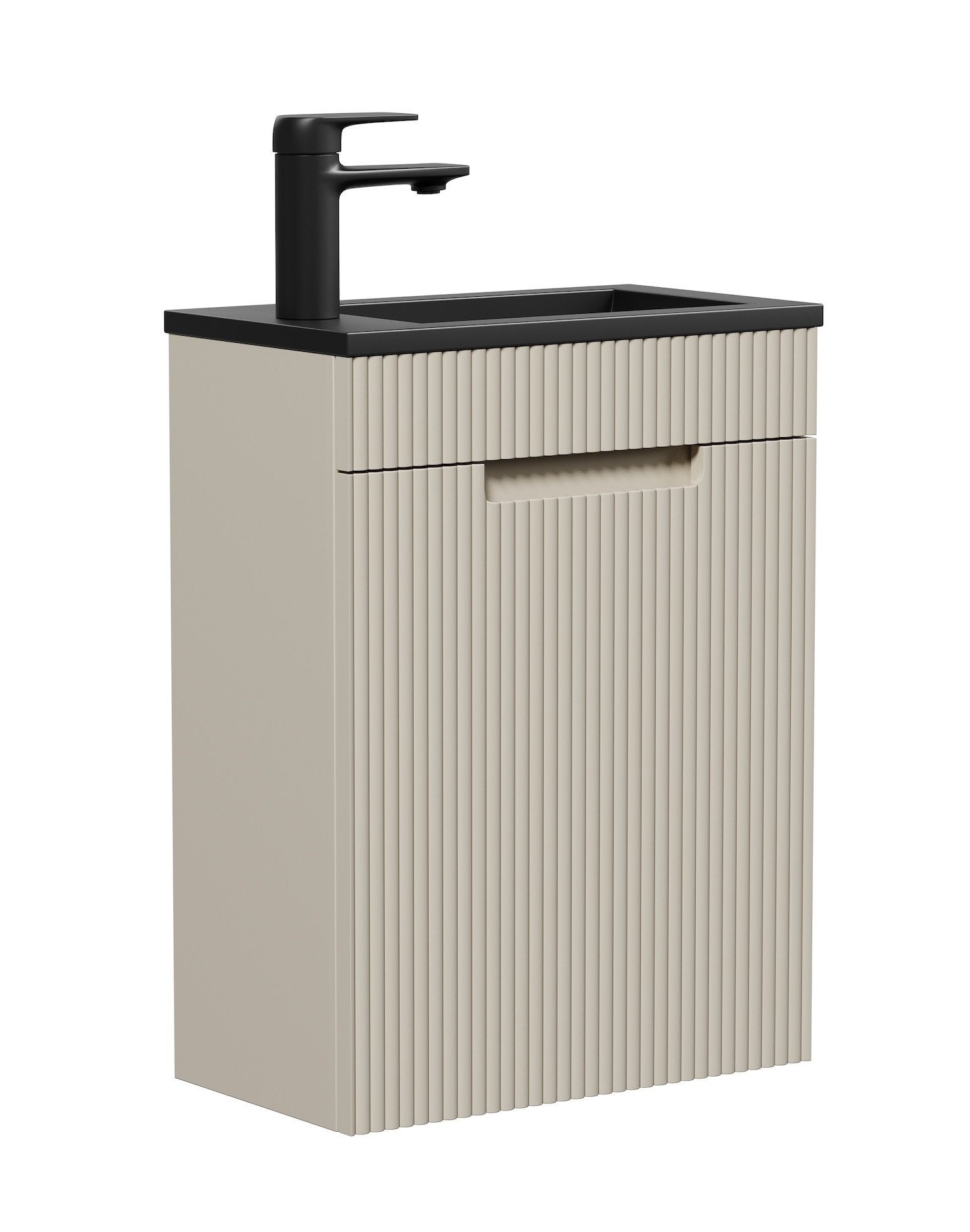 Badplaats mueble lavabo para aseo thermis 40 x 22 cm - beige - mueble de baño con lavabo negro