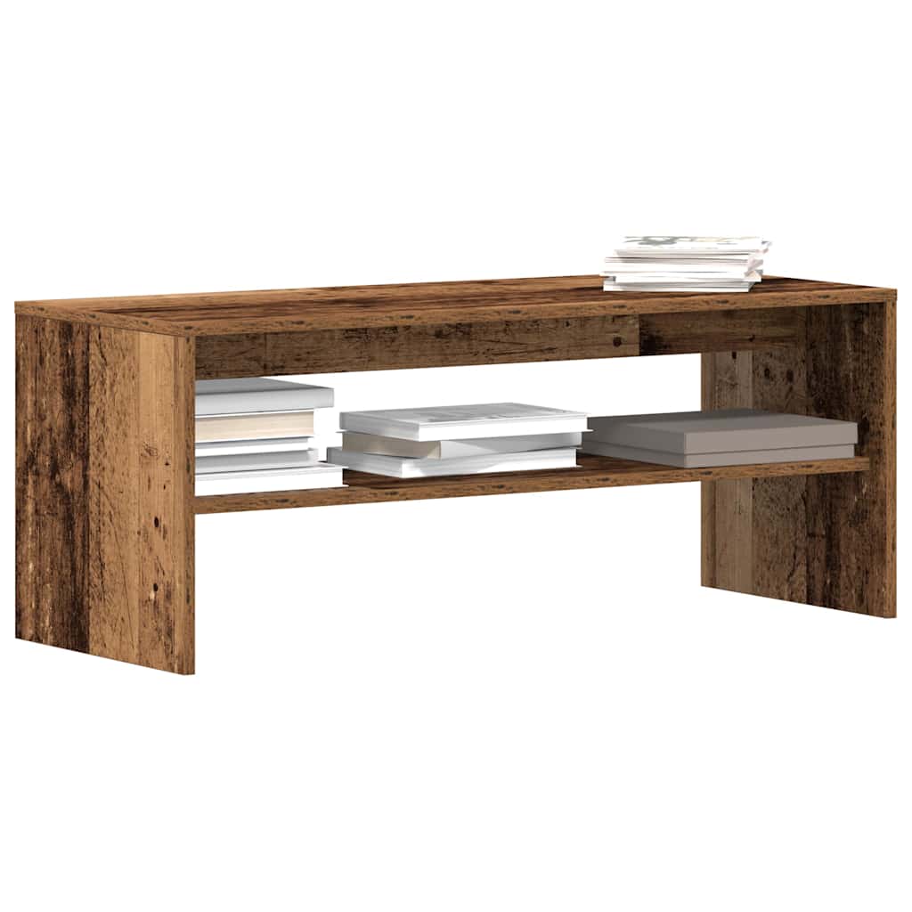 VidaXL Mobile TV In Legno Di Teak: 100x40x45 Cm, Colore Naturale, Stile Rustico