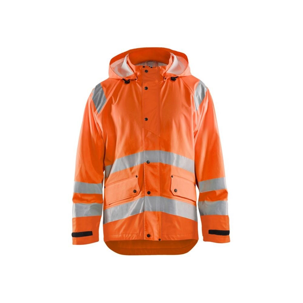 Veste De Pluie Haute Visibilité Würth MODYF - Orange Fluorescent, EN 20471/343 | Chantier, Sécurité