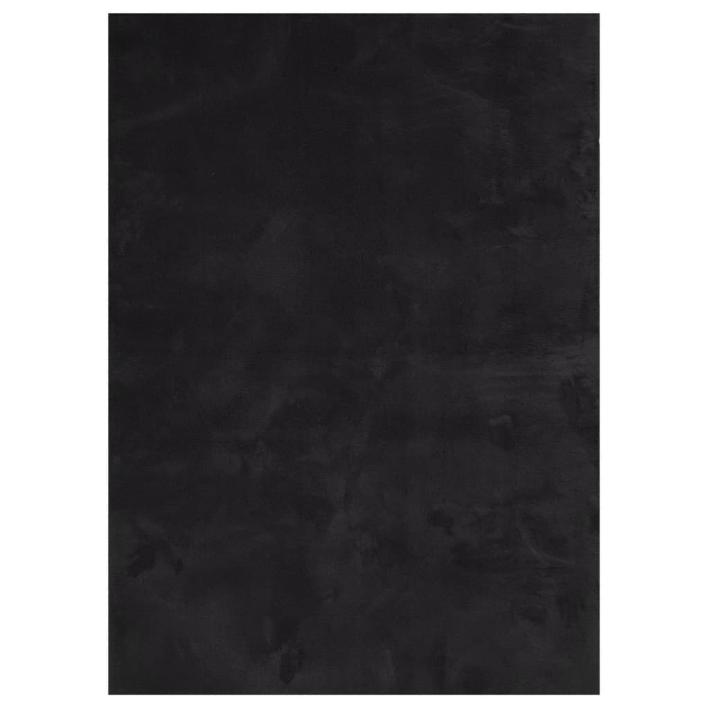 Alfombra de salón | alfombra de pelo corto suave lavable huarte negro 200x280 cm cfw65773