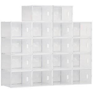 Boîtes à chaussures, transparentes, en plastique, boîte de