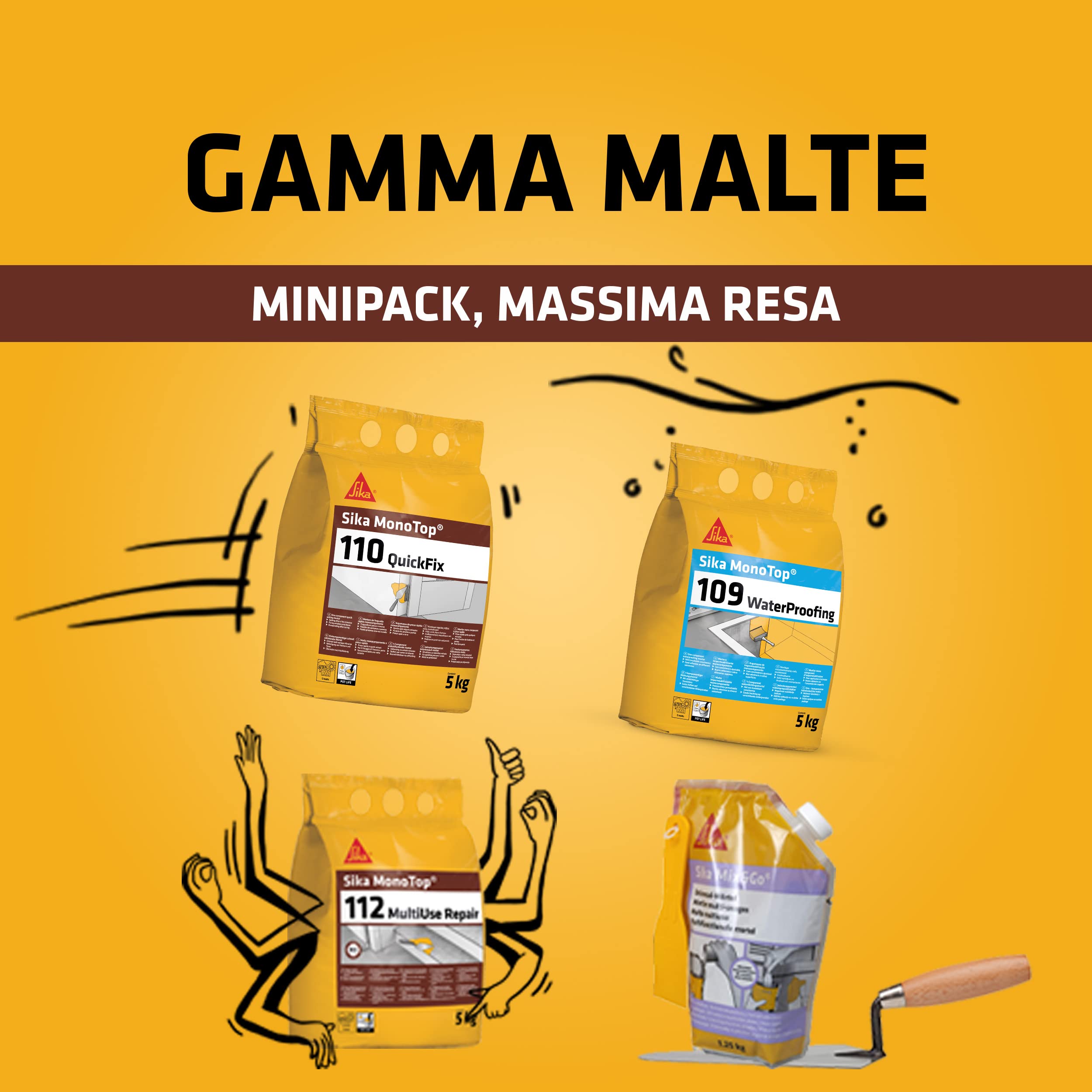 Mortier d'imperméabilisation SIKA Monotop 109 Waterproofing - 5kg - 4