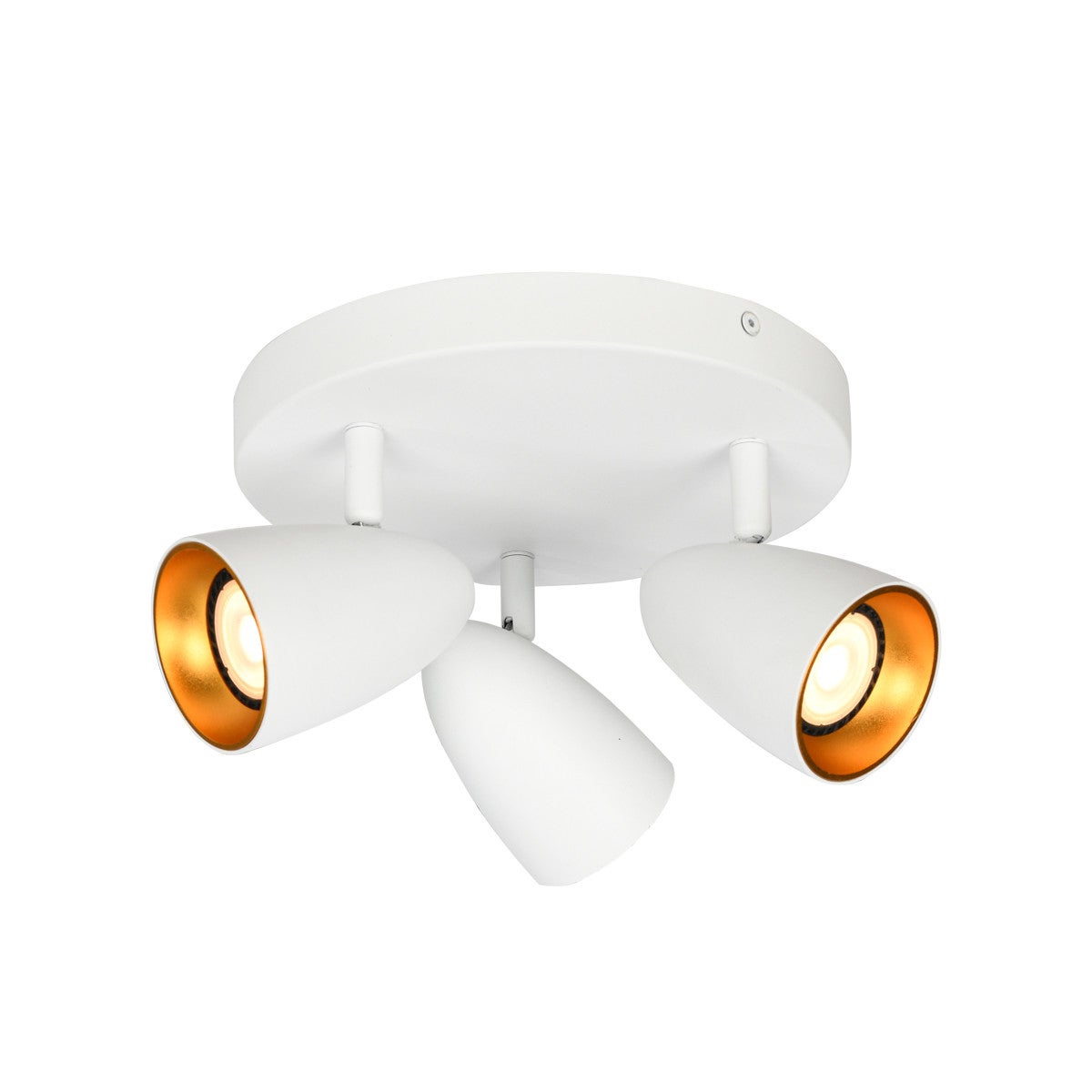 Lampa sufitowa wisząca Tino biało-złota 3xGU10x10W wym: 14,1 x 22 x 22 cm aluminium Italux