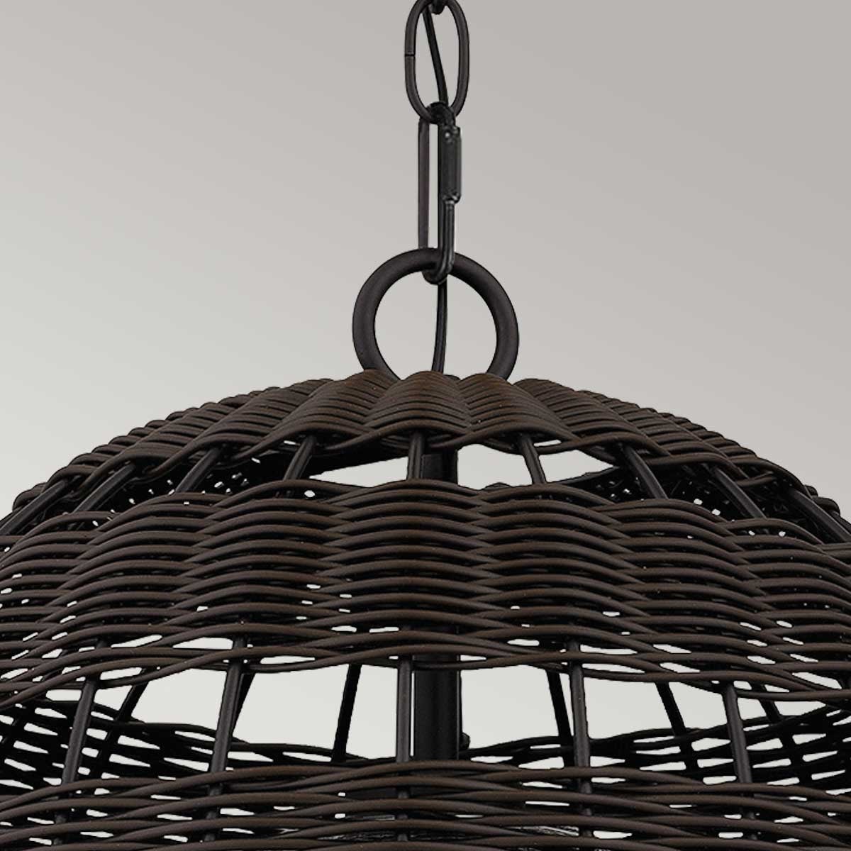Lampa sufitowa zewnętrzna LINDENDALE western brąz 1xE27x60W wym:237,2x40,5x40,5cm IP44 Quoizel - 6