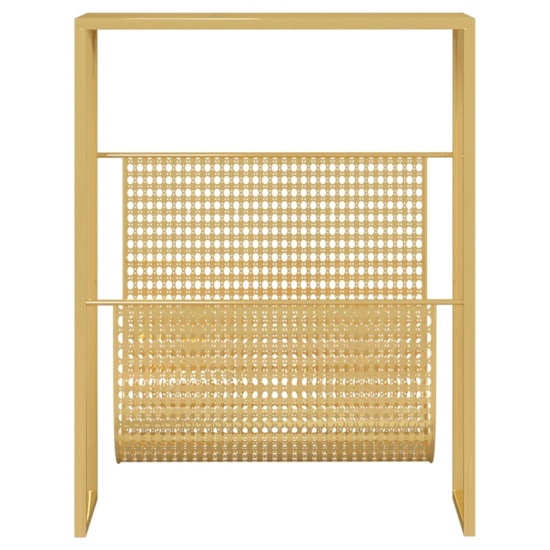 Porte revue Doré 35x15x45 cm Acier - 3