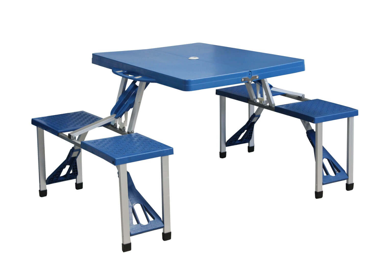 Ensemble Table Et 4 Chaises De Camping Pliables - Table 75 Kg, Chaises 100 Kg, étanche, Avec Sac De Transport, Pour Pique-nique Et Extérieur
