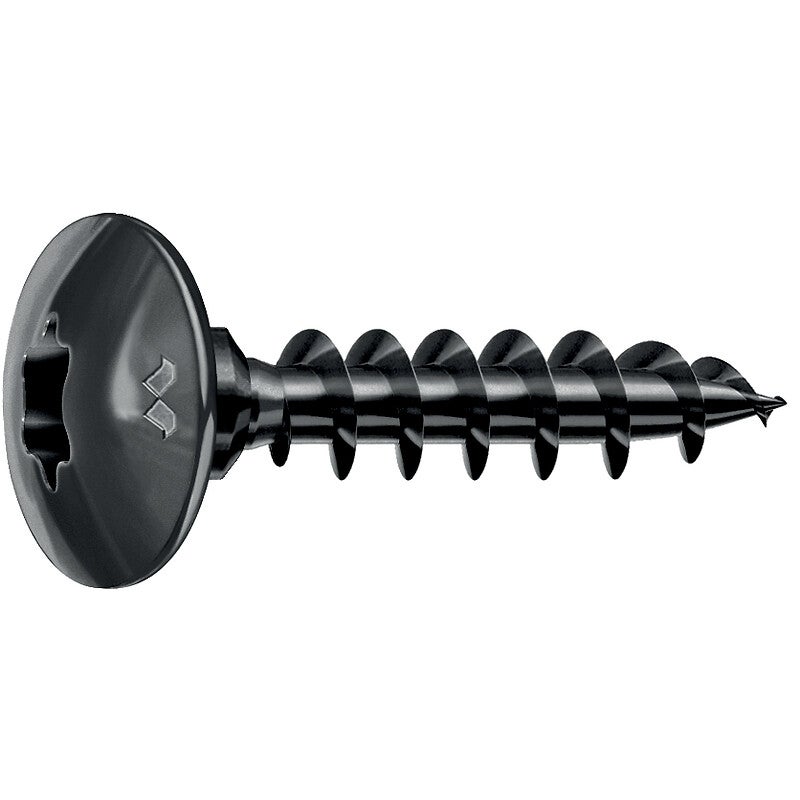 Vis mustad panelvit fc tête de penture - torx - ø6x30mm - zingué noir - boite de 200 - pv029a600300knc - 3