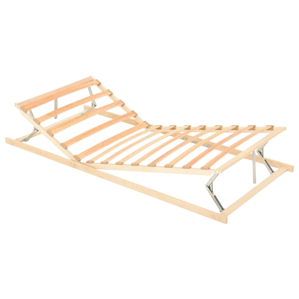 VidaXL Rete A Doghe In Legno 70x200 Cm – 13 Doghe In Betulla, Telaio In Faggio, Con Tappi In Gomma, Max 150 Kg - 4