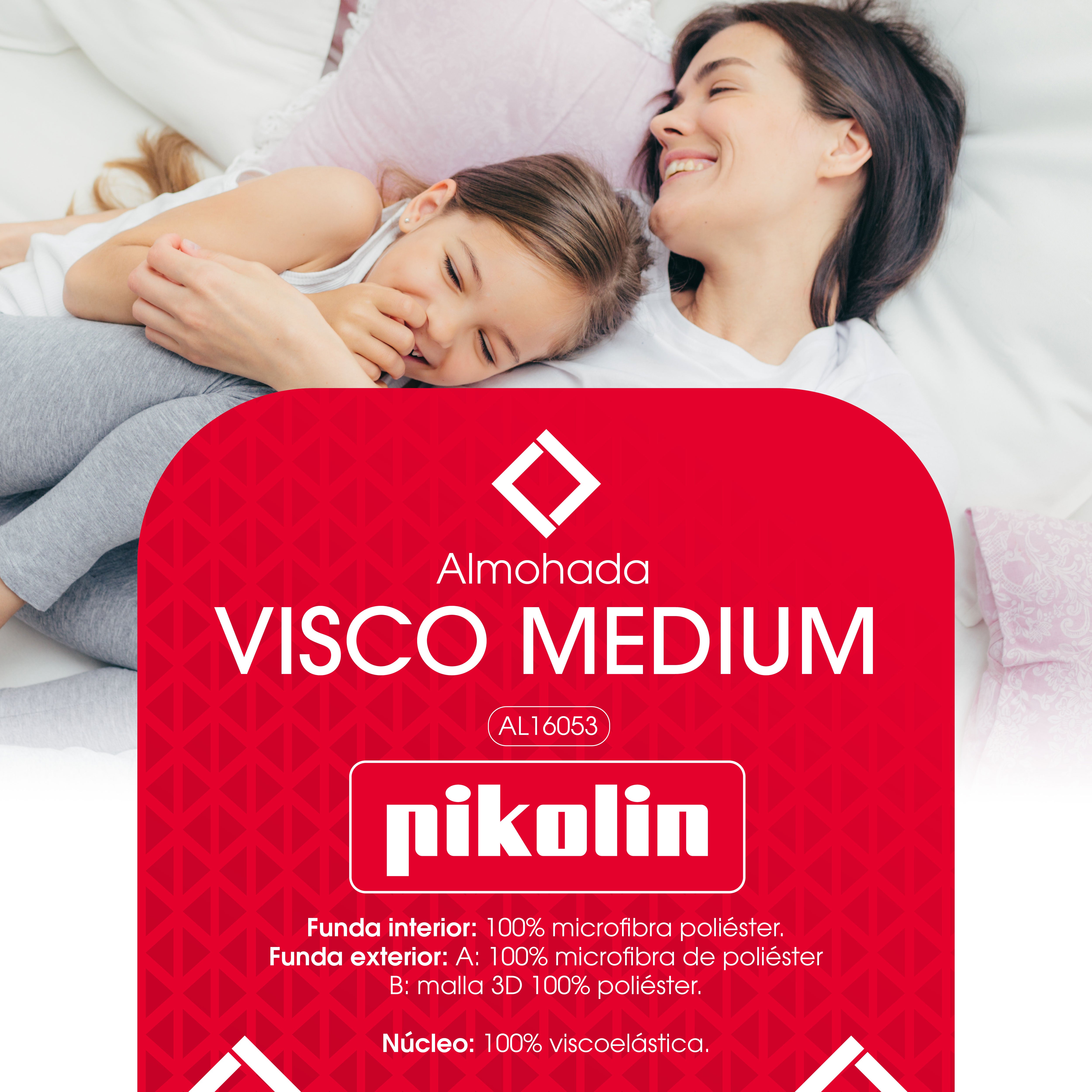 Almohada 75cm viscoelástica PIKOLIN cambiar de postura firmeza media | VISCO MEDIUM - 3