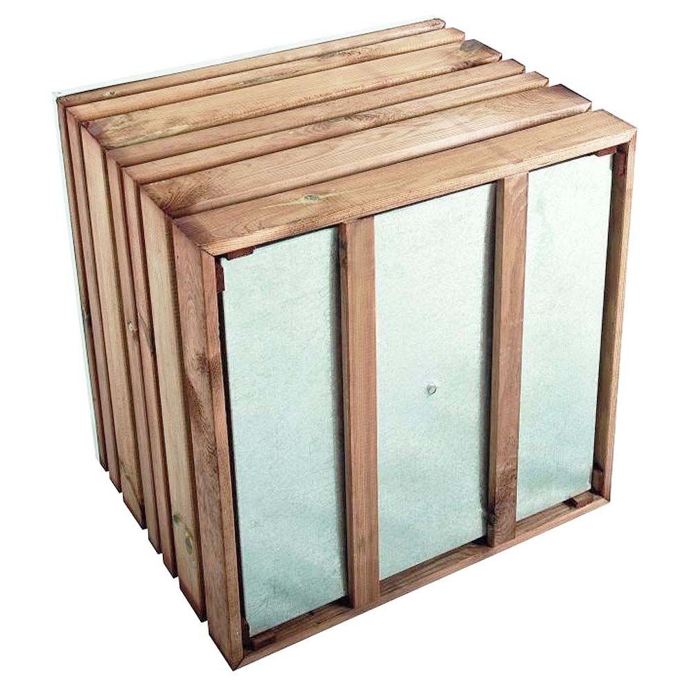 Jardinière En Bois Carrée Lign Z 60 - 5