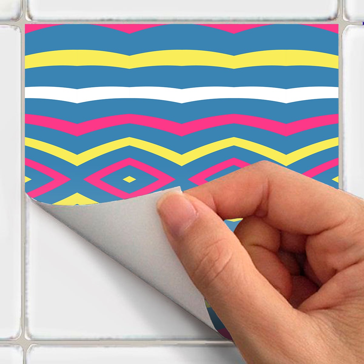 9 adesivi piastrelle di cemento azulejos sirah - Sticker adesivo - adesivi murali - 9stickers15x15cm - 4