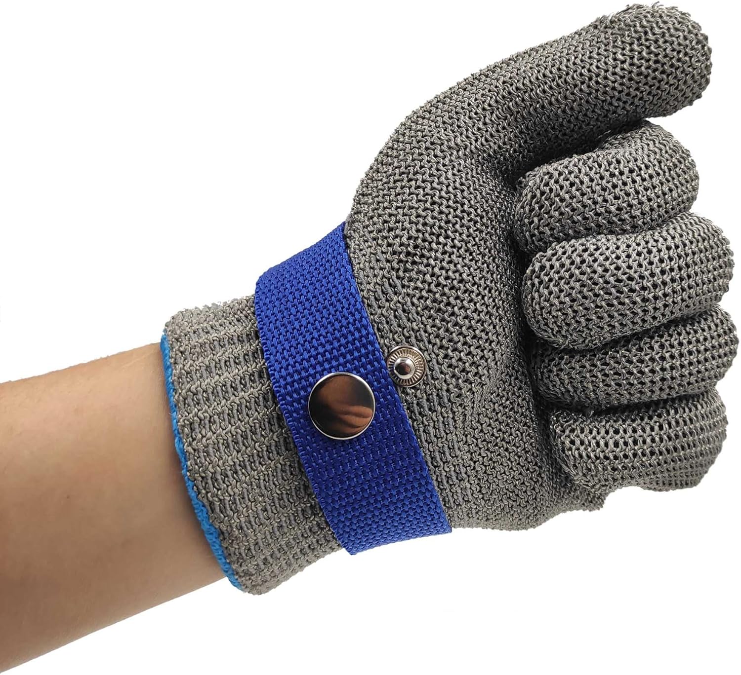Gant Anti Coupure Gants Anti Coupure Gant en acier inoxydable pour Cuisine Boucher Travail extérieur - M - 3