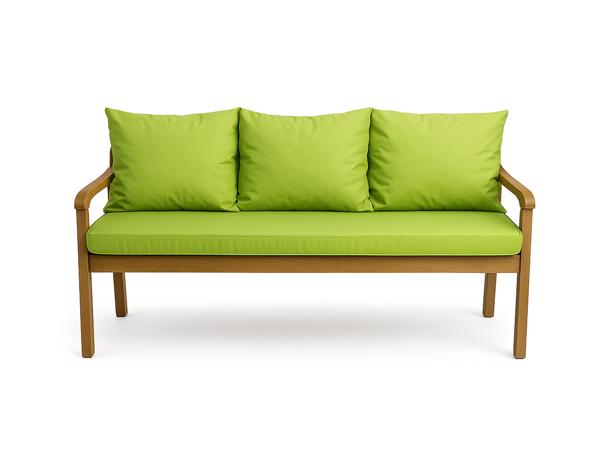 Poduszka ogrodowa na ławkę 150x60x50cm poduszka na meble ogrodowe limonka, poduszka na balkon taras, poducha ogrodowa na huśtawkę