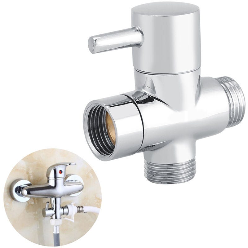 Valvola Deviatore A 3 Vie In Ottone G1/2 - Per Doccia, Rubinetto E Bidet, Design Universale - Foto 5