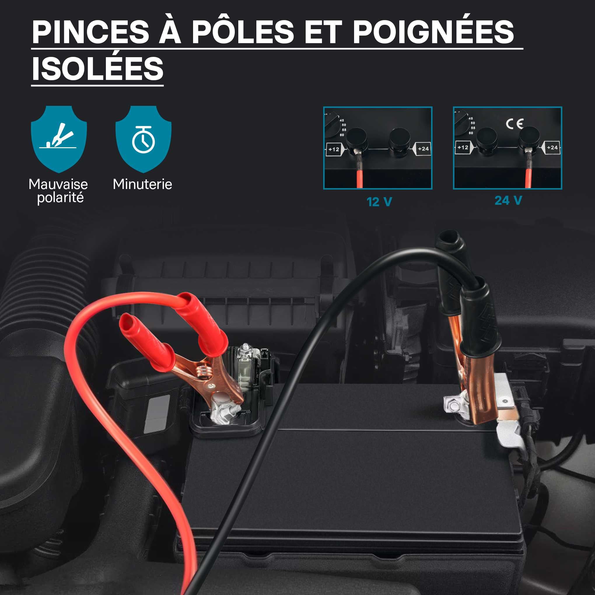 Wiltec Caricabatterie 12V e 24V Boost 630 Caricatore per batterie piombo acido AGM - 5