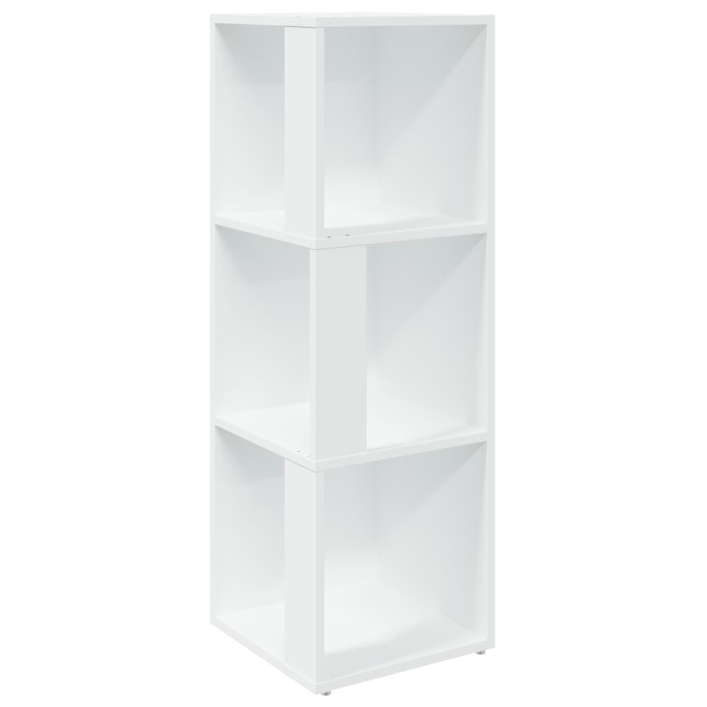 Meuble de rangement Armoire d'angle Blanc 33x33x100 cm Bois d