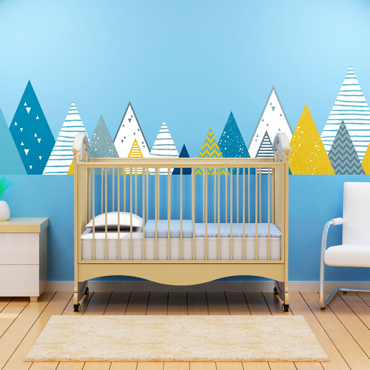 Adesivo bambino di montagna scandinavo benzka - Sticker adesivo - adesivi murali - 90x155cm - 6