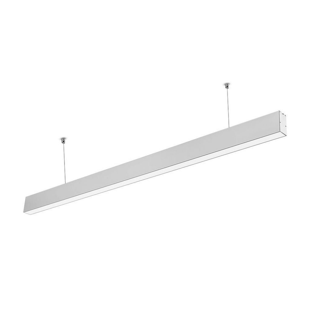 Liniowa lampa sufitowa LED 40 W z chipem Samsung, kolor srebrny, 4000 K