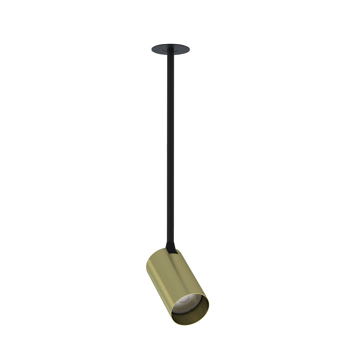 Lampa sufitowa wisząca Mono czarna-mosiądz 1xGU10x10W wym: 39 x 5,5 x 12,5 cm metal Nowodvorski Lighting