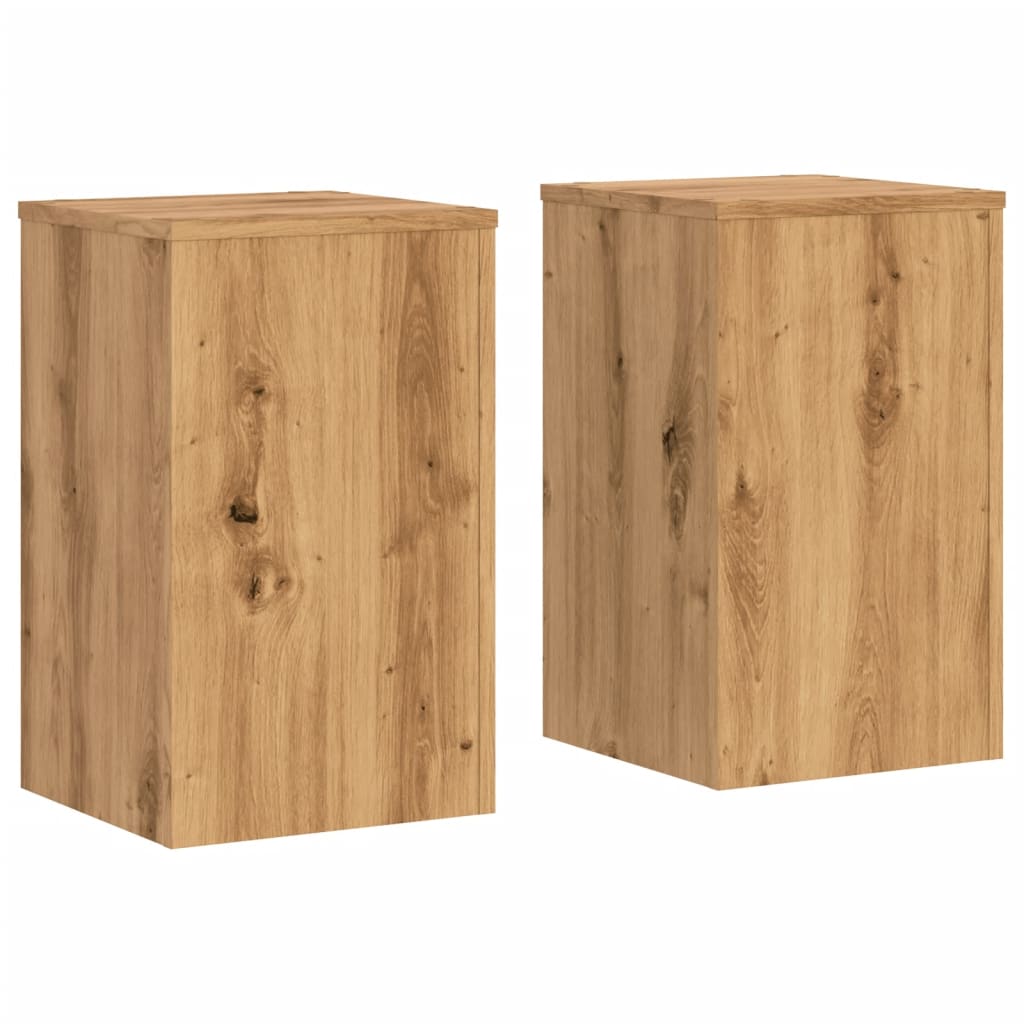 Supports pour plantes 2 pcs chêne artisanal bois ingénierie - 2