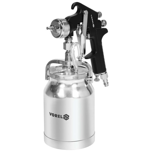 VOREL Pistola a Spruzzo HVLP con Tazza Fluido 1000 ml
