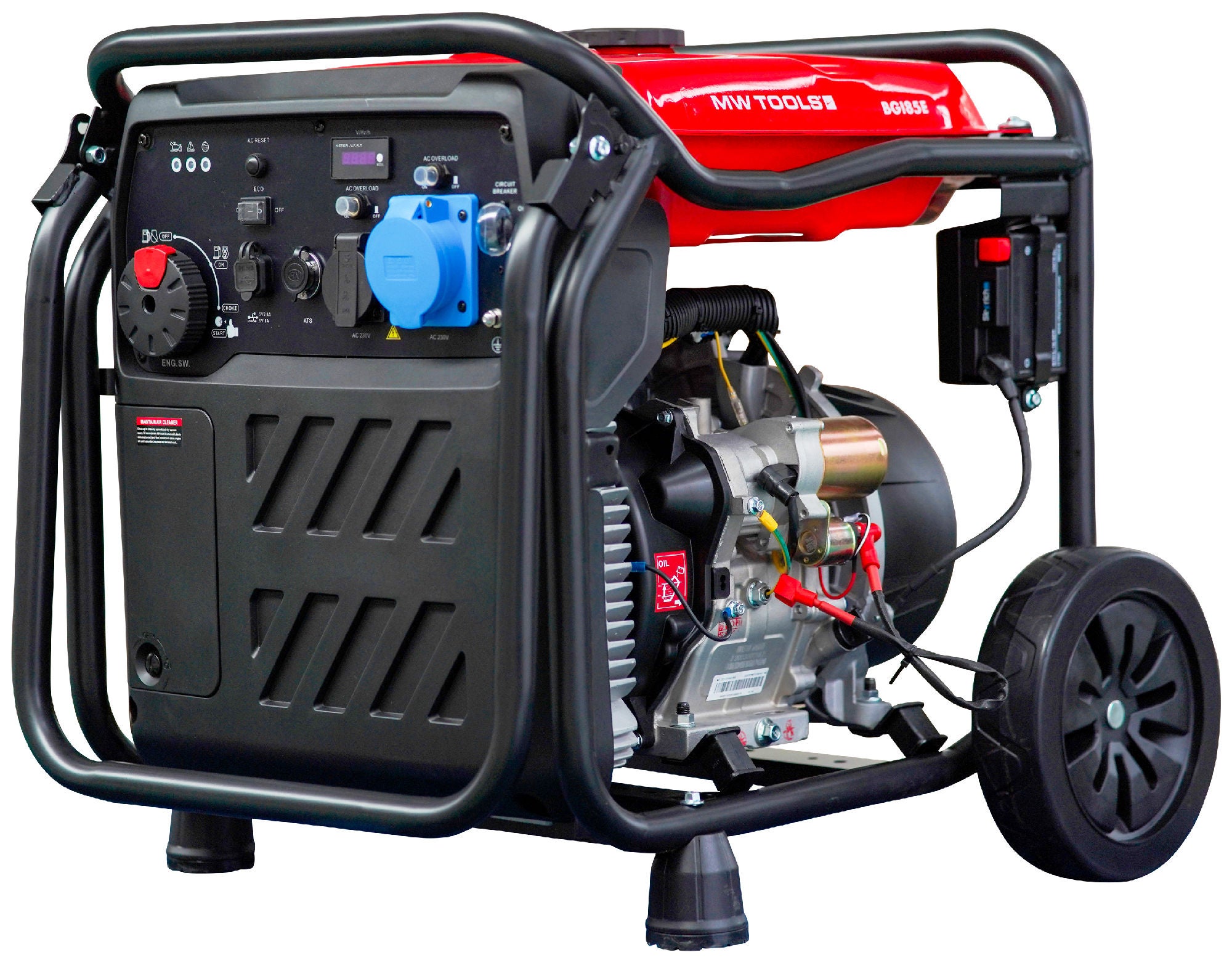 Groupe électrogène inverter ATS essence 8,5 kW 230 V démarrage électrique MW Tools BGI85E