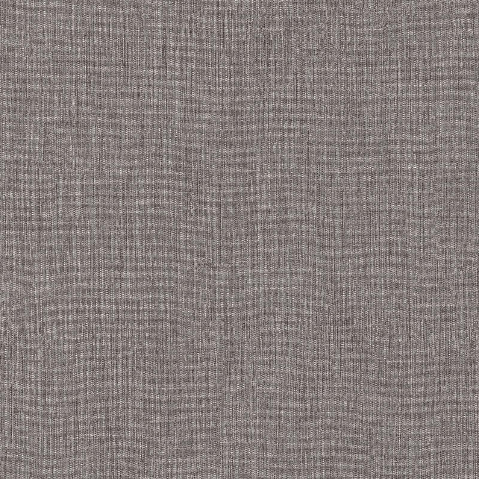 Papel pintado liso efecto lino gris cálido - 53 cm x 10,05 m - livingwalls