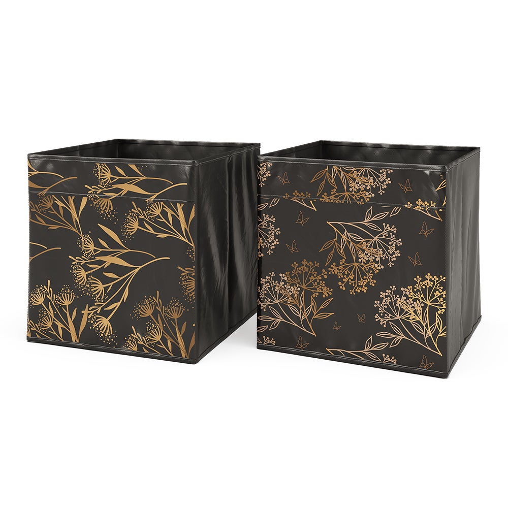 Vicco Pudełko składane , Czarny/złoty, 30 x 30 cm Zestaw 2 opcji1