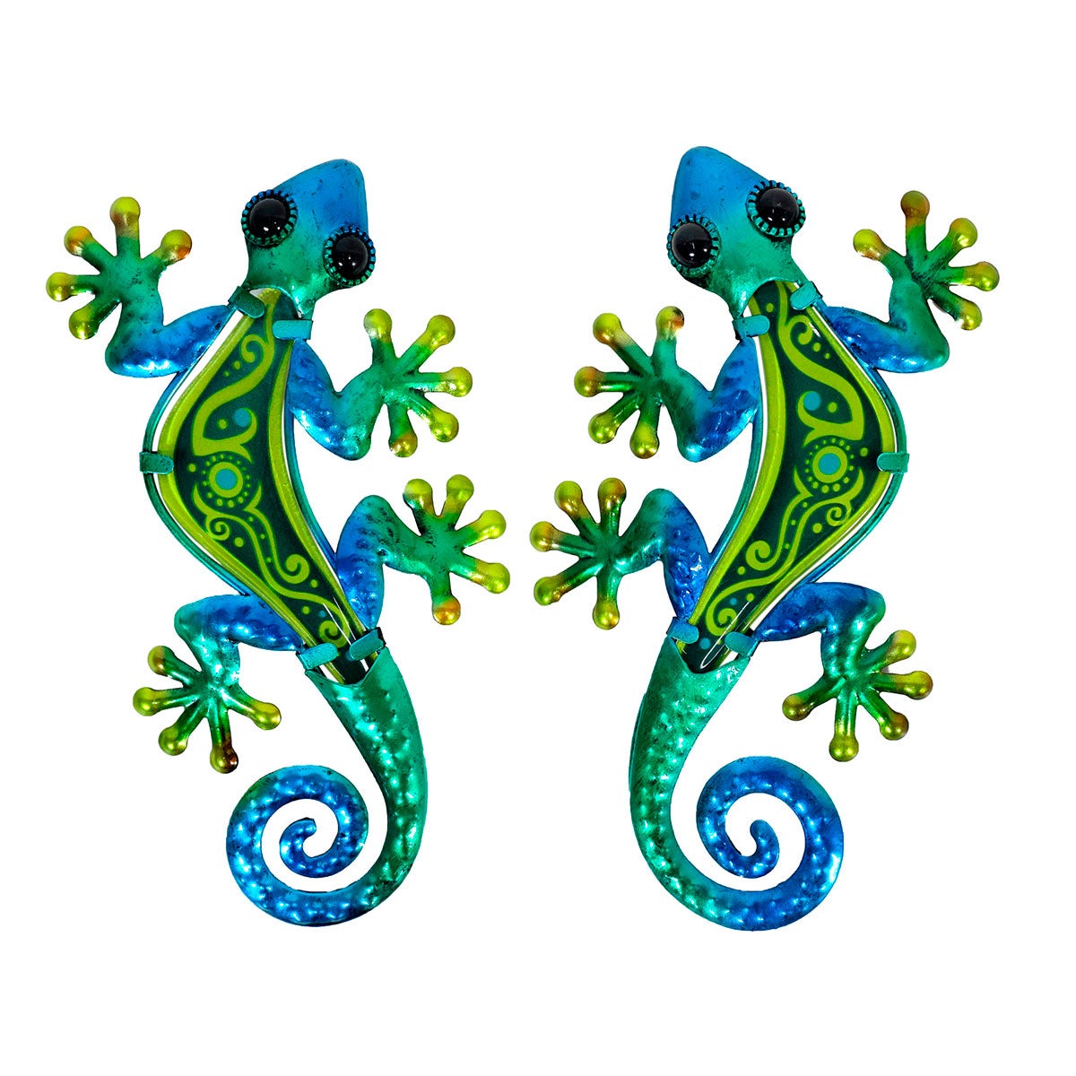 Signes grimalt by sigris - adorno lagarto pack 2 unidades adorno pared | jardin verde - 1x12x21 cm