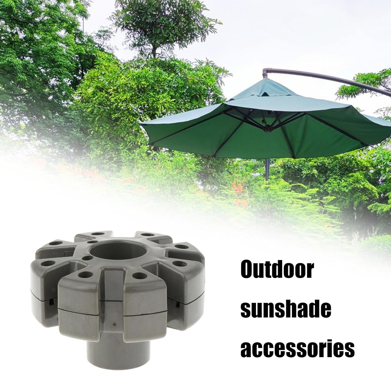 Ensemble d'accessoires réglables pour parasol de plage, terrasse, parapluie, manivelle, connecteur de réparation - 2