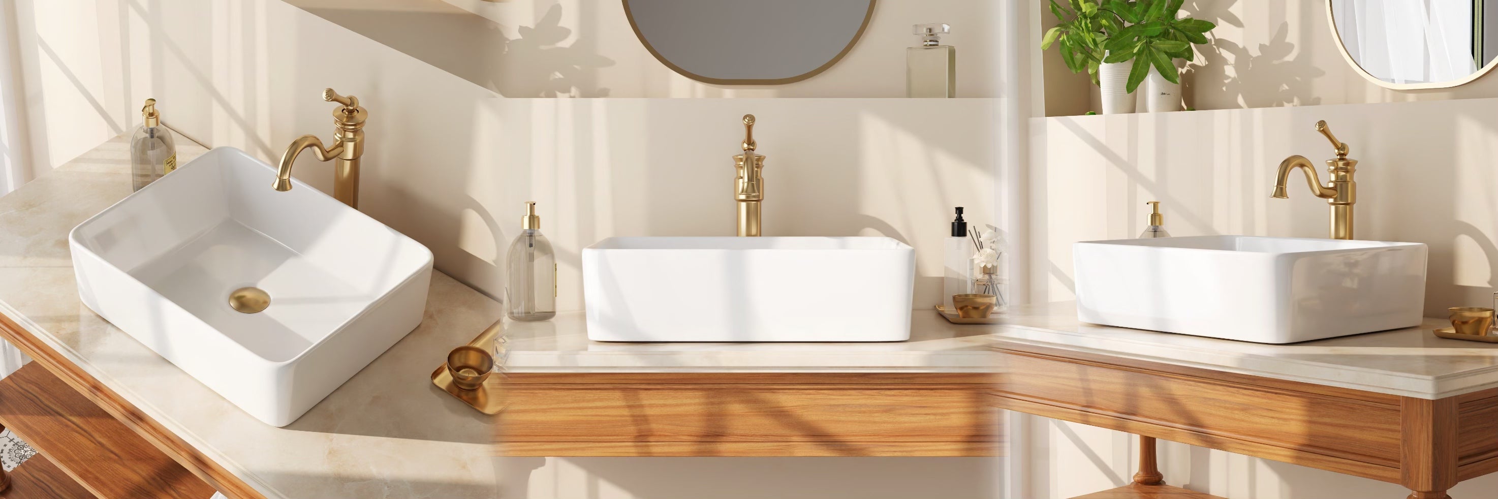 Vasque à Poser Salle de Bain - Vasque à Poser Rectangulaire en Céramique Blanc - 48 x 37.5 x 13.5cm, DeerValley - 8